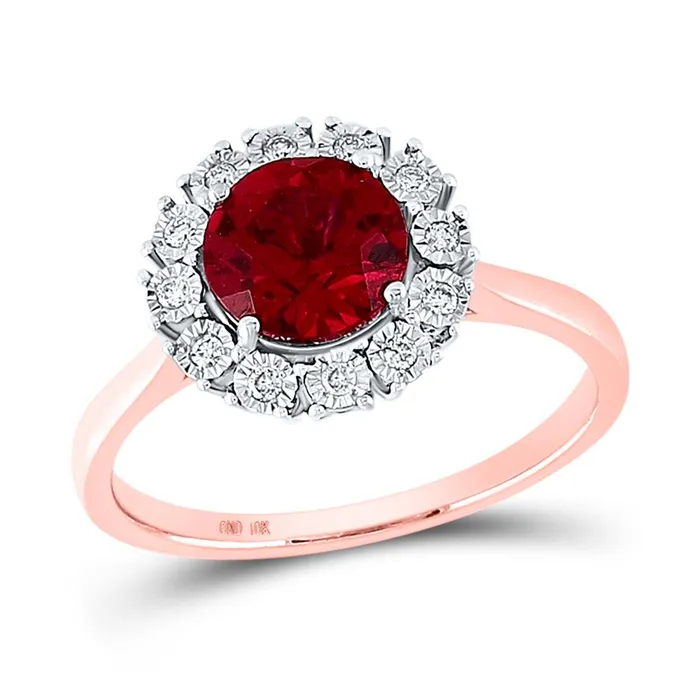 14k Rose Gold Round Ruby Diamond Solitaire Ring 158 Cttw gndatlanta Rings 14k Rose Gold Round Ruby Diamond Solitaire Ring 158 Cttw gndatlanta Rings