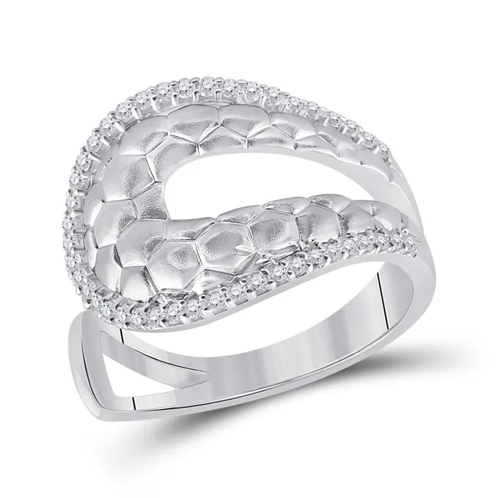14k White Gold Round Diamond Modern Scale Fashion Ring 14 Cttw gndatlanta Rings 14k White Gold Round Diamond Modern Scale Fashion Ring 14 Cttw gndatlanta Rings