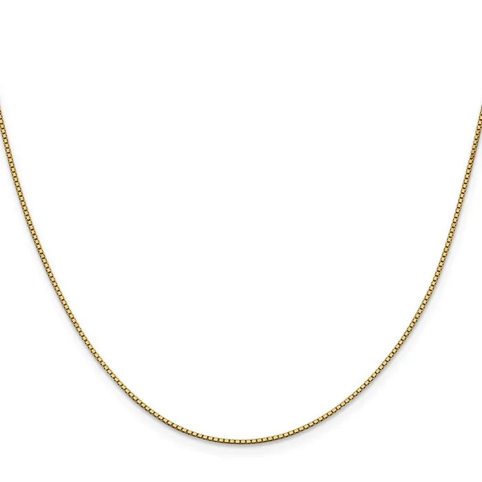 14K Yellow Gold 16 inch 95mm Box with Lobster Clasp Chain Necklace MDS Necklaces 14K Yellow Gold 16 inch 95mm Box with Lobster Clasp Chain Necklace MDS Necklaces
