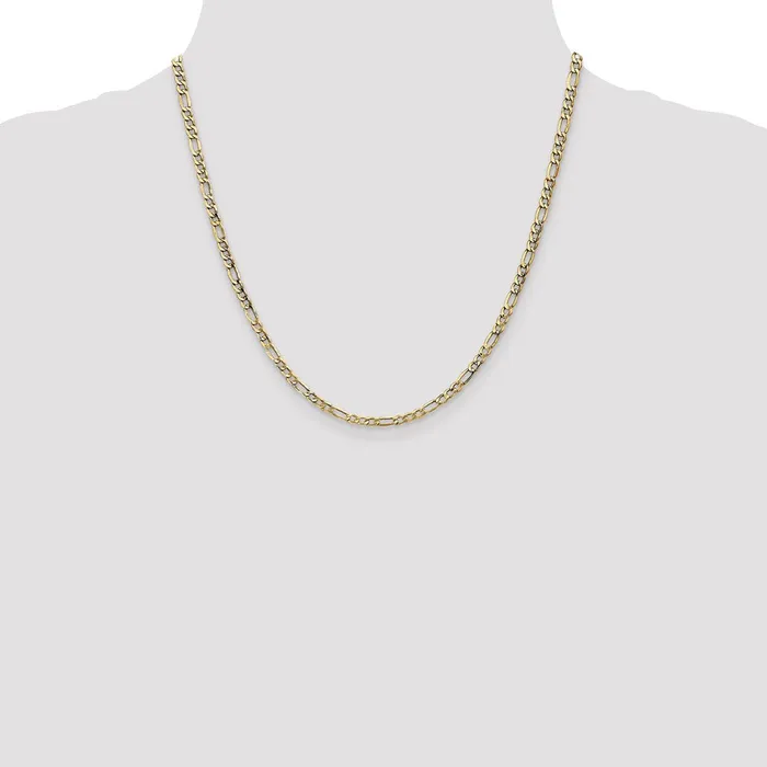 14K Yellow Gold 20 inch 35mm SemiSolid Figaro with Lobster Clasp Chain Necklace MDS Necklaces 14K Yellow Gold 20 inch 35mm SemiSolid Figaro with Lobster Clasp Chain Necklace MDS Necklaces