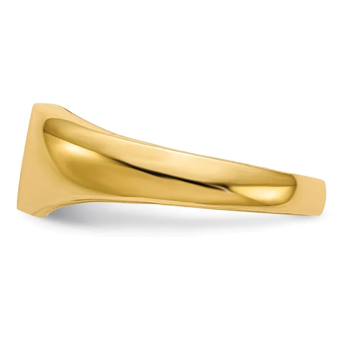 14K Yellow Gold A Real Diamond signet ring Goldiacom Rings