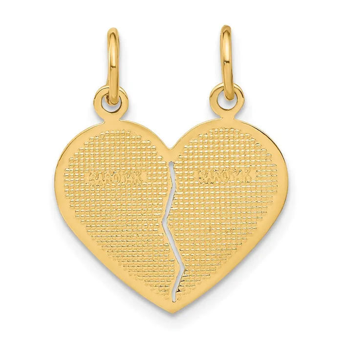14k Yellow Gold Breakapart MOMDAUGHTER Charm Goldia Charm Necklaces
