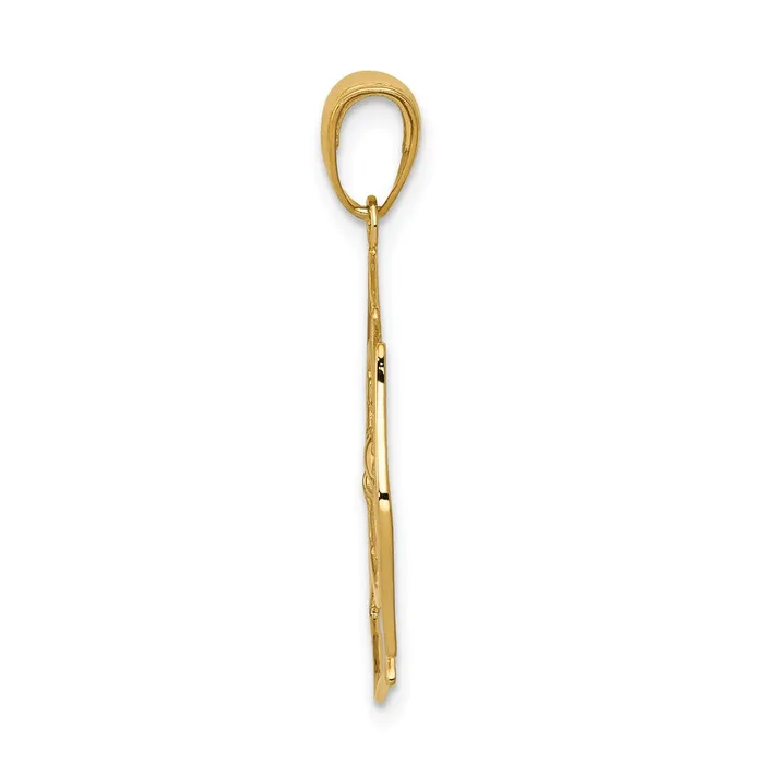 14k Yellow Gold Fireman Shield Pendant Goldia PreStyled Sets