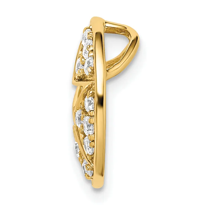 14k Yellow Gold Lab Grown Diamond VSSI G Circle Cutout Star Pendant Goldia Necklaces