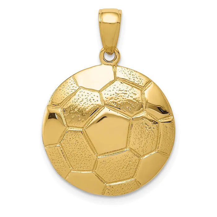 14k Yellow Gold Soccer Ball Pendant Goldia PreStyled Sets