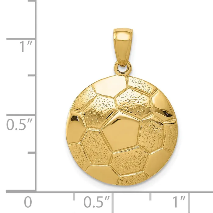 14k Yellow Gold Soccer Ball Pendant Goldia PreStyled Sets