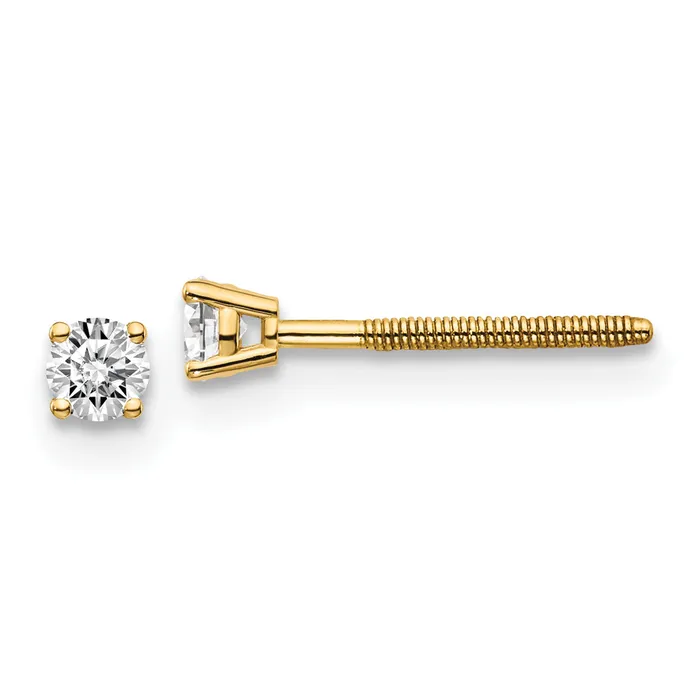 14ky 15ct VS2SI1 G I Diamond Stud Thread onoff Post Earrings goldiaca Earrings 14ky 15ct VS2SI1 G I Diamond Stud Thread onoff Post Earrings goldiaca Earrings