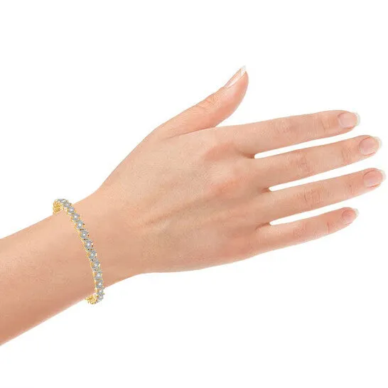 Bracelets JMS always Original Diamond Muse 050 cttw Yellow Gold Over Sterling Silver Diamond Fashion Bracelet Bracelets JMS always Original Diamond Muse 050 cttw Yellow Gold Over Sterling Silver Diamond Fashion Bracelet