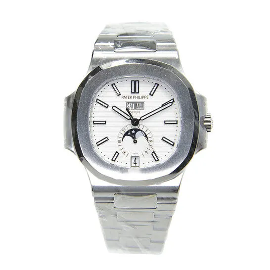 Bracelets JMS always Original Patek Philippe Nautilus Silver Dial Stainless Steel Mens Mechanical Watch 57261A010 Bracelets JMS always Original Patek Philippe Nautilus Silver Dial Stainless Steel Mens Mechanical Watch 57261A010