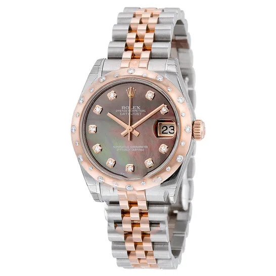 Bracelets JMS always Original Rolex Oyster Perpetual Datejust 31 Black Mother of Pearl Dial Stainless Steel and 18K Everose Gold Jubilee Bracelet Automatic Ladies Watch 178341BKMDJ Bracelets JMS always Original Rolex Oyster Perpetual Datejust 31 Black Mother of Pearl Dial Stainless Steel and 18K Everose Gold Jubilee Bracelet Automatic Ladies Watch 178341BKMDJ