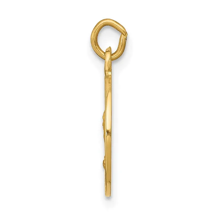 Charm Necklaces 14k Yellow Gold Saint Andrew Medal Charm Goldia