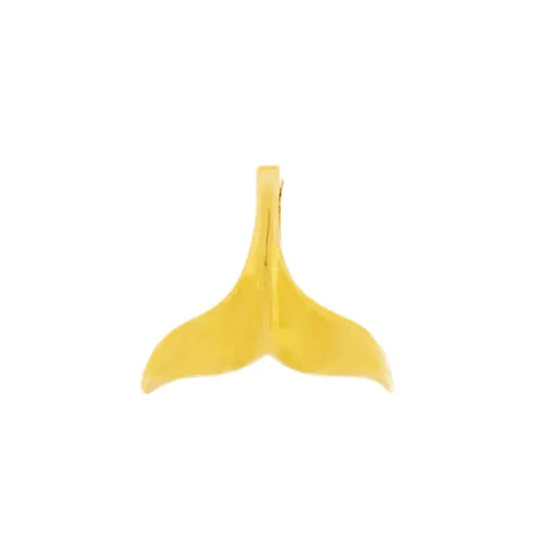 Charm Necklaces Goldia 14K Gold 15MM Whale Tail Fluke Charm
