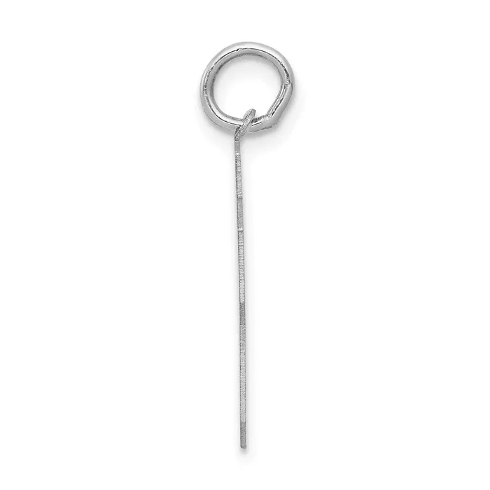 Charm Necklaces Goldia 14k White Goldw Medium Satin Number 63 Charm