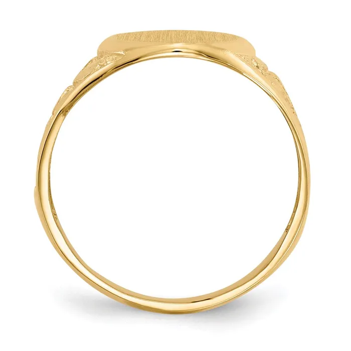 CUSTOM ORDER MICHEL BOLLI 14K Yellow Gold 150x115mm Open Back Mens Signet Ring goldiaca Rings CUSTOM ORDER MICHEL BOLLI 14K Yellow Gold 150x115mm Open Back Mens Signet Ring goldiaca Rings
