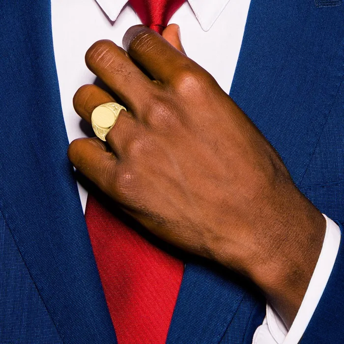 CUSTOM ORDER MICHEL BOLLI 14K Yellow Gold 150x115mm Open Back Mens Signet Ring goldiaca Rings CUSTOM ORDER MICHEL BOLLI 14K Yellow Gold 150x115mm Open Back Mens Signet Ring goldiaca Rings