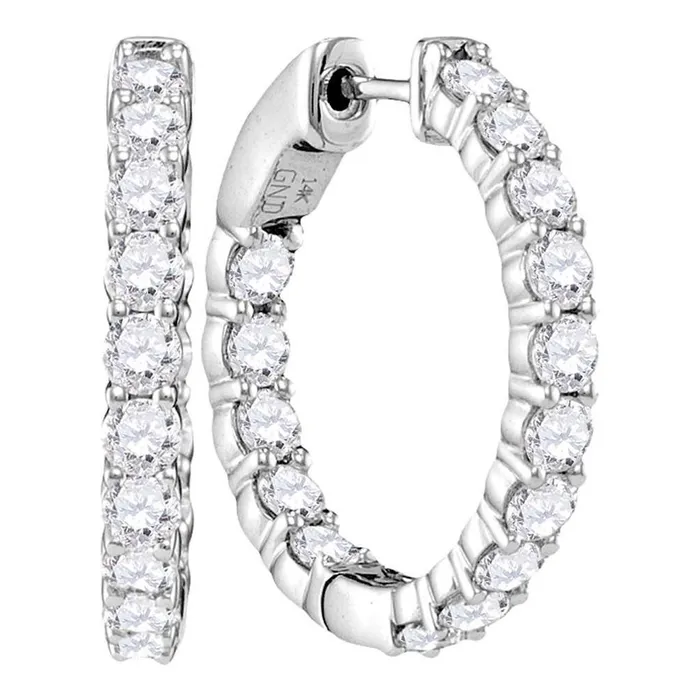 Earrings 2 78CTWDiamond HOOPS EARRINGS gndatlanta