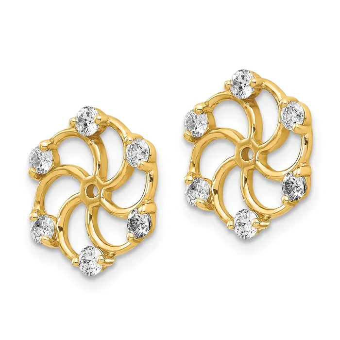 Earrings goldiaca 14k VS Diamond Earring Jacket
