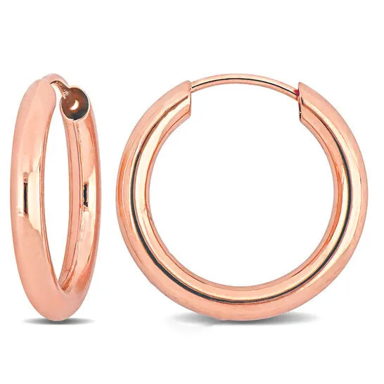 Earrings JMS always Original Amour 15mm Hoop Earrings in 14k Rose Gold