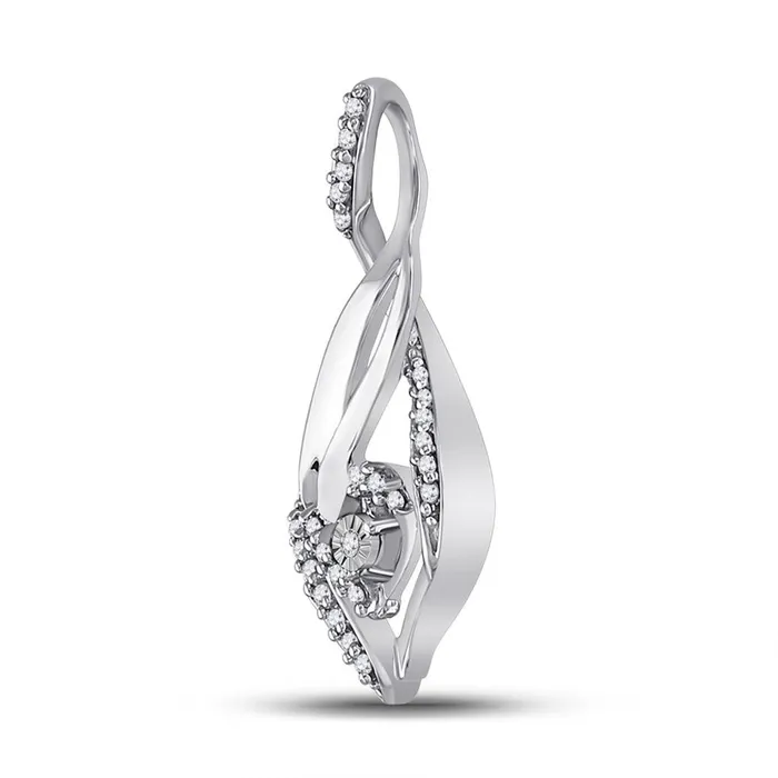 gndatlanta Necklaces 14k White Gold Round Diamond Heart Spade Frame Pendant 18 Cttw gndatlanta Necklaces 14k White Gold Round Diamond Heart Spade Frame Pendant 18 Cttw