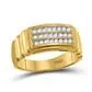 gndatlanta Rings 10k Yellow Gold Round Diamond Triple Row Band Ring 14 Cttw gndatlanta Rings 10k Yellow Gold Round Diamond Triple Row Band Ring 14 Cttw
