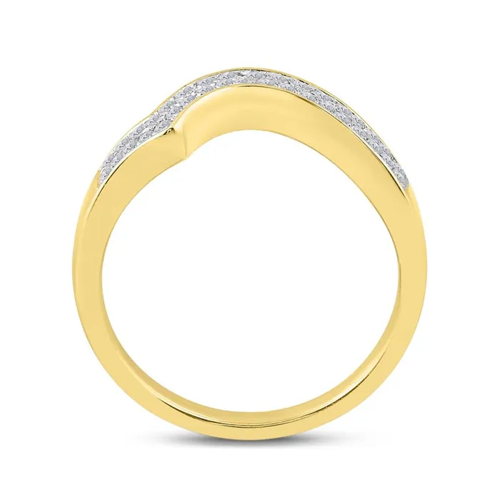 gndatlanta Rings 14k Yellow Gold Round Diamond Cluster Bridal Wedding Ring Set 1 Cttw