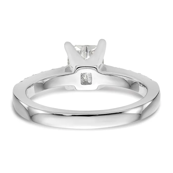 Goldia 020ct CZ Solid Real 14K White Gold Engagement Ring Rings