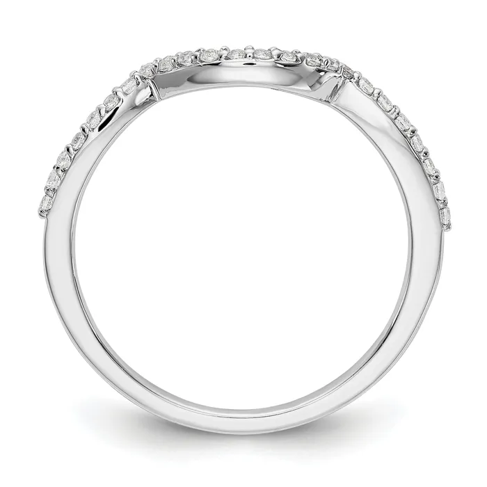 Goldia 14k White Gold Lab Grown VSSI G Diamond Wedding Band Ring Rings