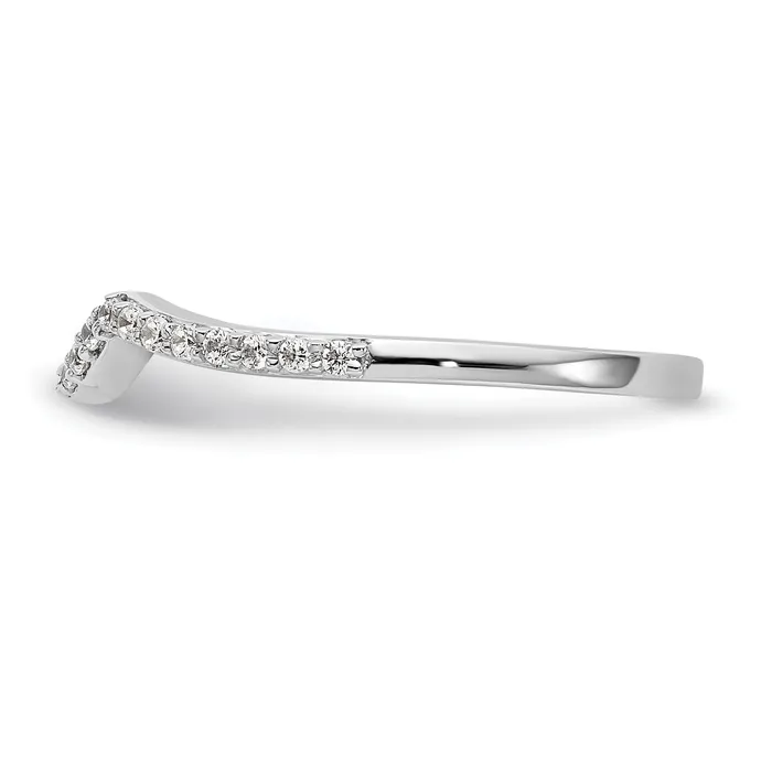 Goldia 14k White Gold Lab Grown VSSI G Diamond Wedding Band Ring Rings