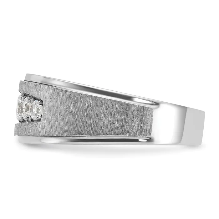 Goldia 14k White Gold Mens Diamond Ring Mounting Rings