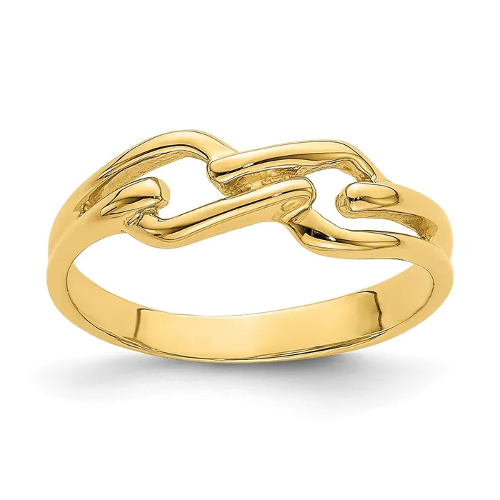 Goldia 14K Yellow Gold Freeform Knot Ring Rings