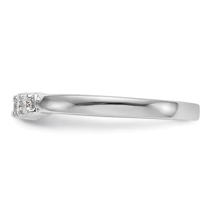 goldiaca Rings 14K White Gold 5Stone Real Diamond Band