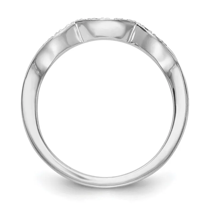 goldiaca Rings 14k White Gold Real Diamond Wedding Band