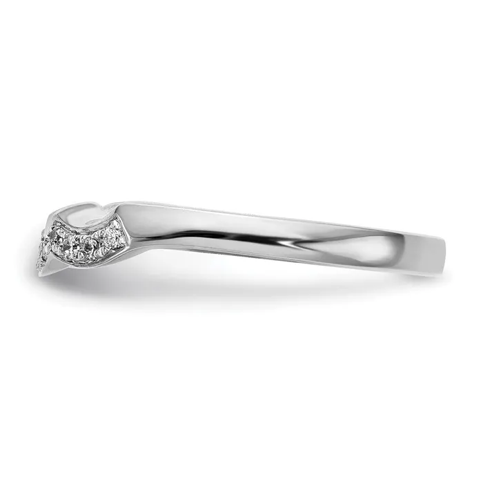 goldiaca Rings 14k White Gold Real Diamond Wedding Band