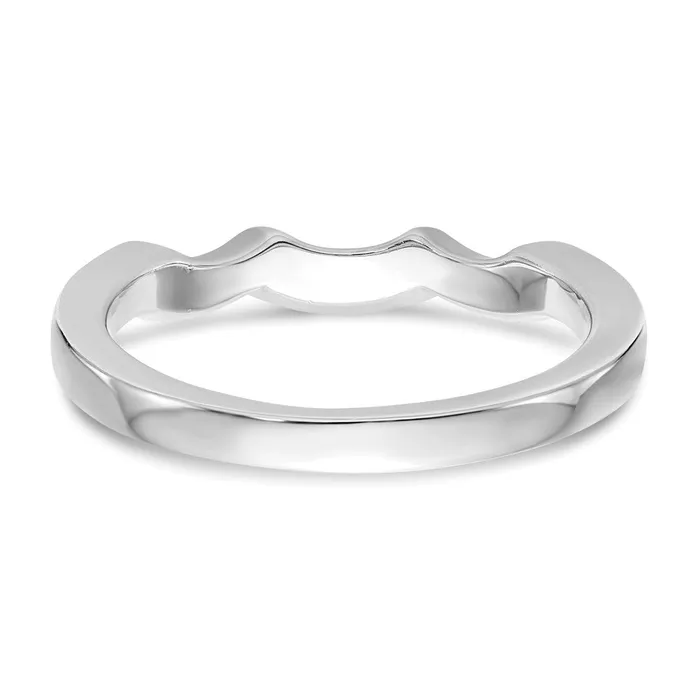 goldiaca Rings 14k White Gold Real Diamond Wedding Band