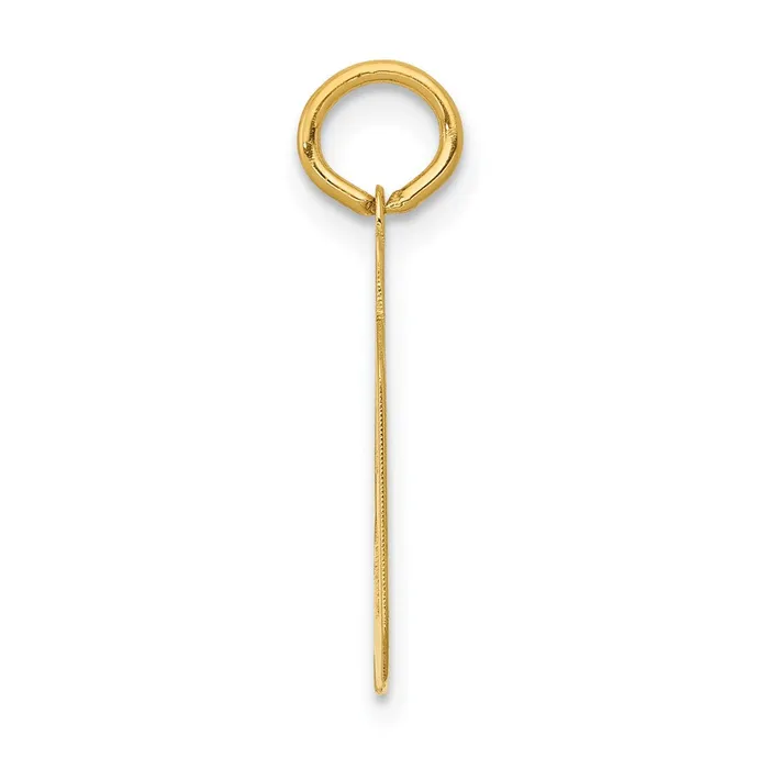 Goldia Charm Necklaces 14k Yellow Gold Small Polished Number 39 Charm