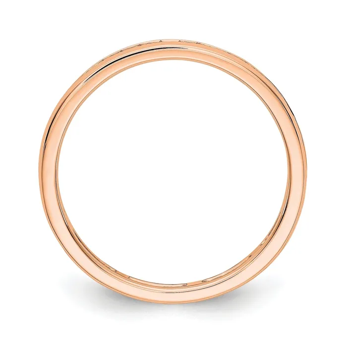 Goldiacom Rings 12 CT Channel Set Diamond Eternity Wedding Band Ring in 14k Rose Gold Goldiacom Rings 12 CT Channel Set Diamond Eternity Wedding Band Ring in 14k Rose Gold