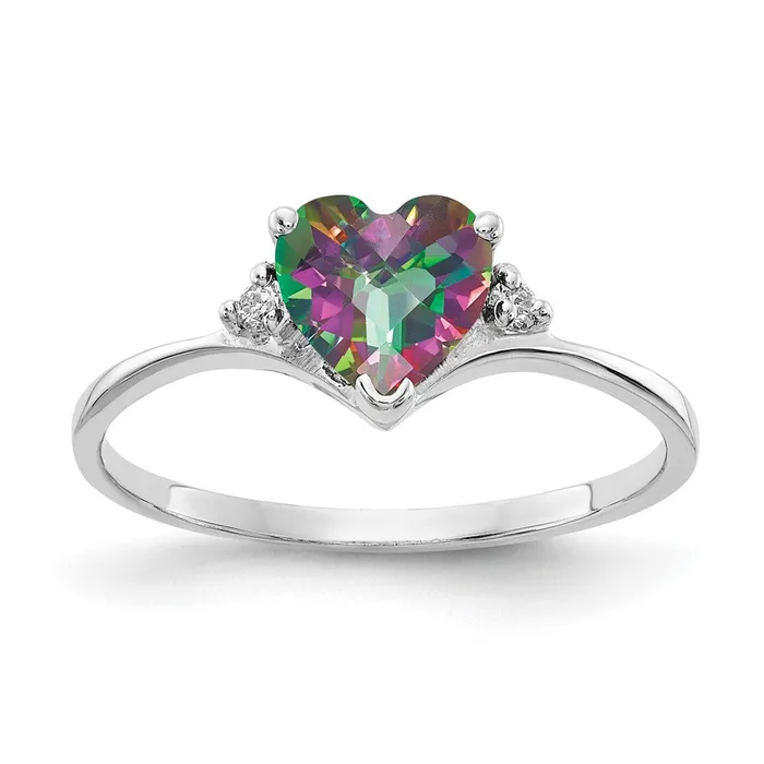 Goldiacom Rings 14k White Gold AA Real Diamond ring