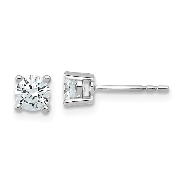 Goldia Earrings 14k White Gold 34 ctw Certified Lab Grown Diamond VSSI G Round 4 Prong Heavy Wt Stud Earrings Goldia Earrings 14k White Gold 34 ctw Certified Lab Grown Diamond VSSI G Round 4 Prong Heavy Wt Stud Earrings