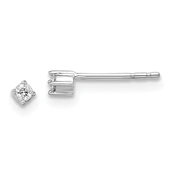 Goldia Earrings White Ice Sterling Silver Rhodiumplated Diamond Stud Post Earrings Goldia Earrings White Ice Sterling Silver Rhodiumplated Diamond Stud Post Earrings