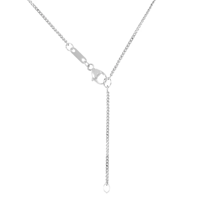 Goldia Necklaces 033 CT TW Baguette and Round Natural Diamond Scatter Tilted Heart Pendant in 10K White Gold Goldia Necklaces 033 CT TW Baguette and Round Natural Diamond Scatter Tilted Heart Pendant in 10K White Gold