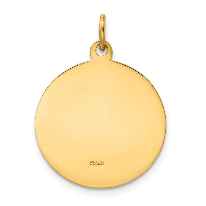 Goldia Necklaces 14k Yellow Gold Our Lady of Perpetual Help Medal Pendant