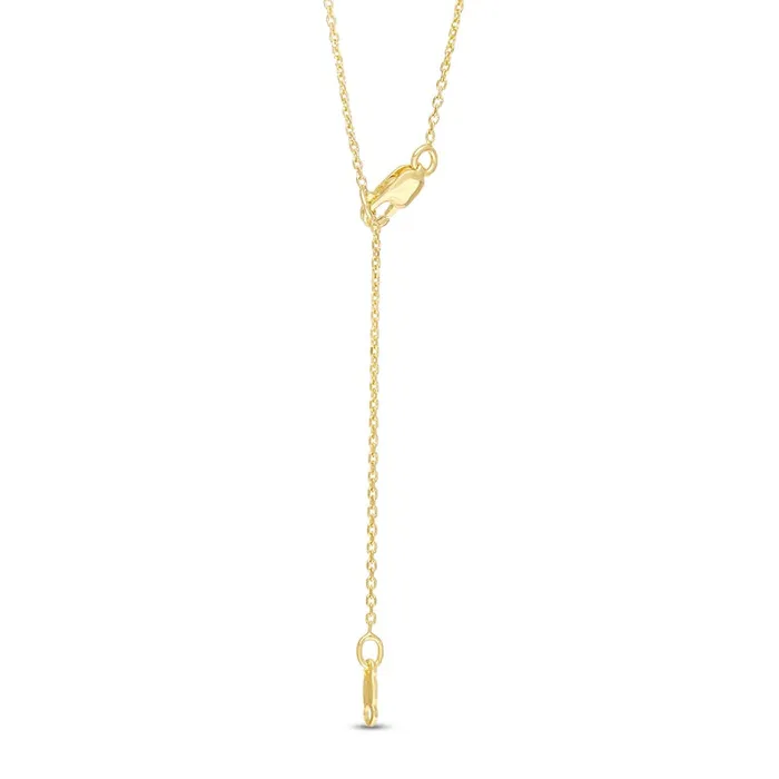 Goldia Necklaces 70mm LabCreated Emerald MOM Y Necklace in Sterling Silver with 14K Gold Plate 185 Goldia Necklaces 70mm LabCreated Emerald MOM Y Necklace in Sterling Silver with 14K Gold Plate 185