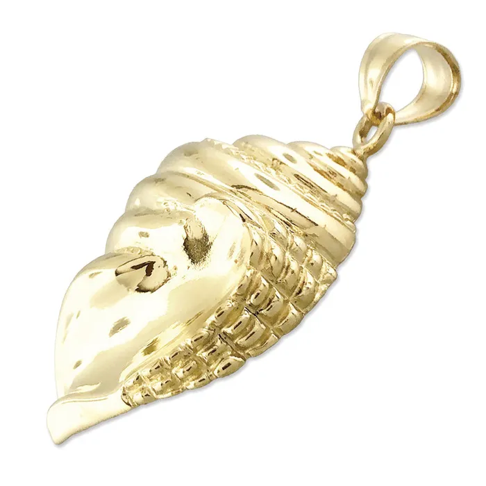 Goldia PreStyled Sets 14K Gold Gastropod Mollusk Sea Snail Seashell Pendant