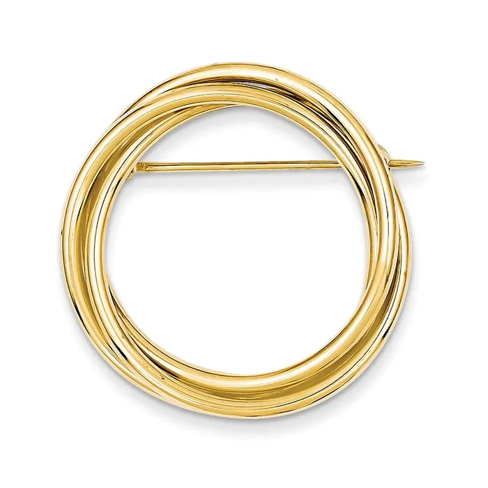 Goldia PreStyled Sets 14k Yellow Gold Circle Pin