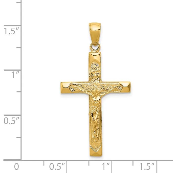Goldia PreStyled Sets 14k Yellow Gold Crucifix Pendant