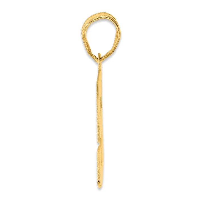 Goldia PreStyled Sets 14k Yellow Gold Polished Block Number 58 Pendant
