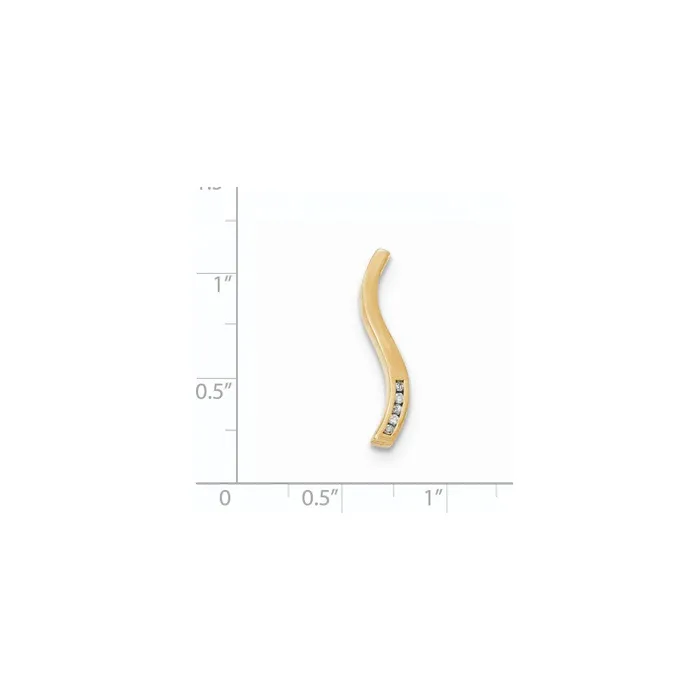 Goldia PreStyled Sets 14k Yellow Gold Real Diamond Chain Slide