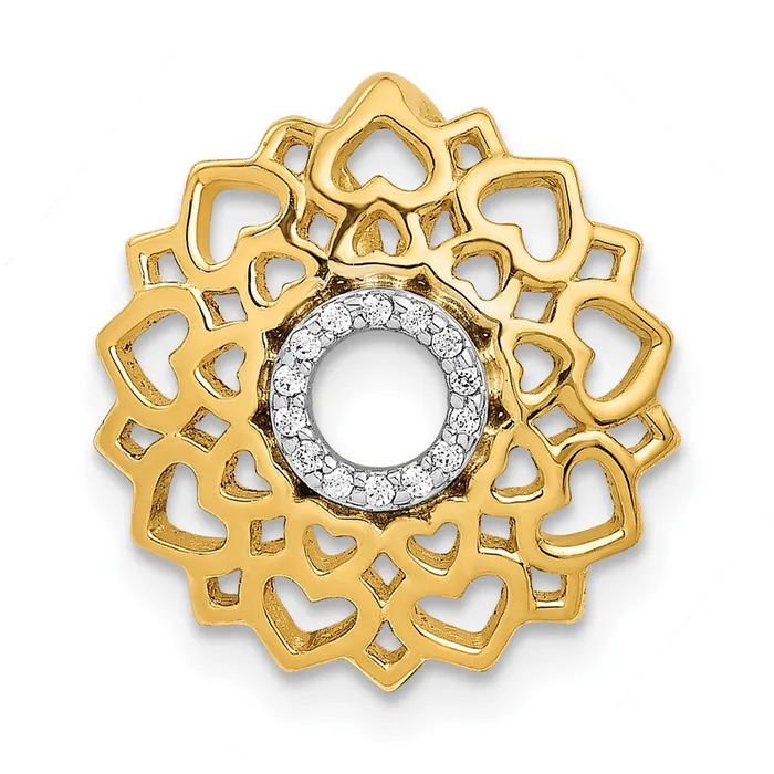 Goldia PreStyled Sets Solid 14k Yellow Gold 120ct Simulated CZ SahasraraCrown ChaKra Chain Slide Goldia PreStyled Sets Solid 14k Yellow Gold 120ct Simulated CZ SahasraraCrown ChaKra Chain Slide