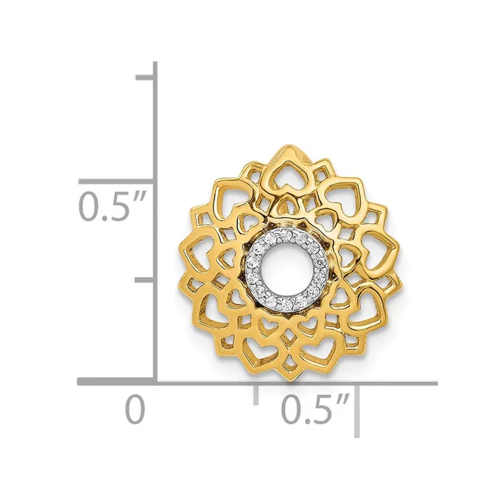Goldia PreStyled Sets Solid 14k Yellow Gold 120ct Simulated CZ SahasraraCrown ChaKra Chain Slide Goldia PreStyled Sets Solid 14k Yellow Gold 120ct Simulated CZ SahasraraCrown ChaKra Chain Slide