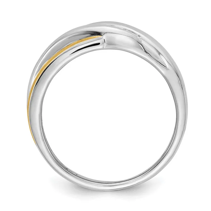 Goldia Rings 033ct CZ Solid Real 14k White Yellow Gold Mens Ring